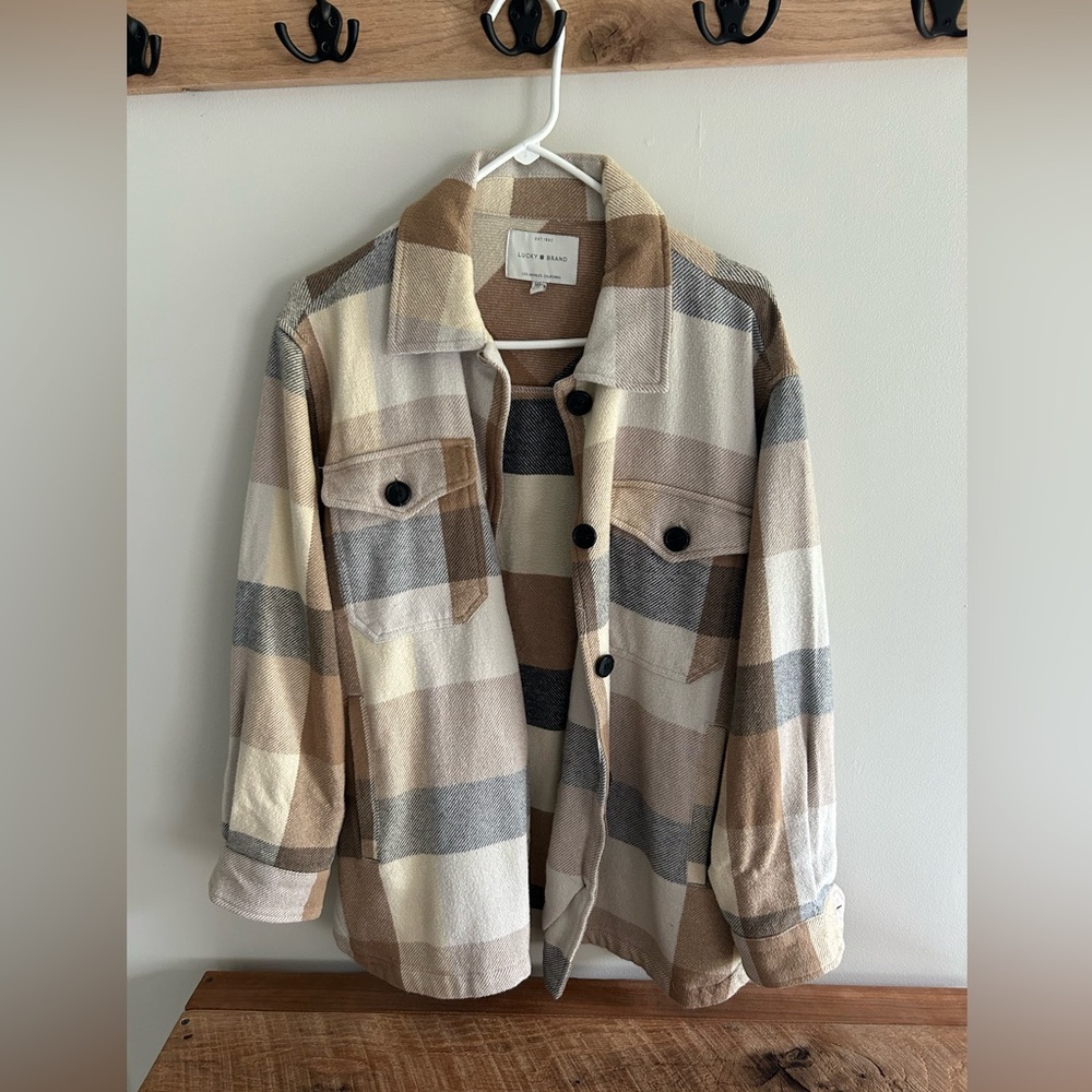 Lucky Brand Oversized Plaid Shacket